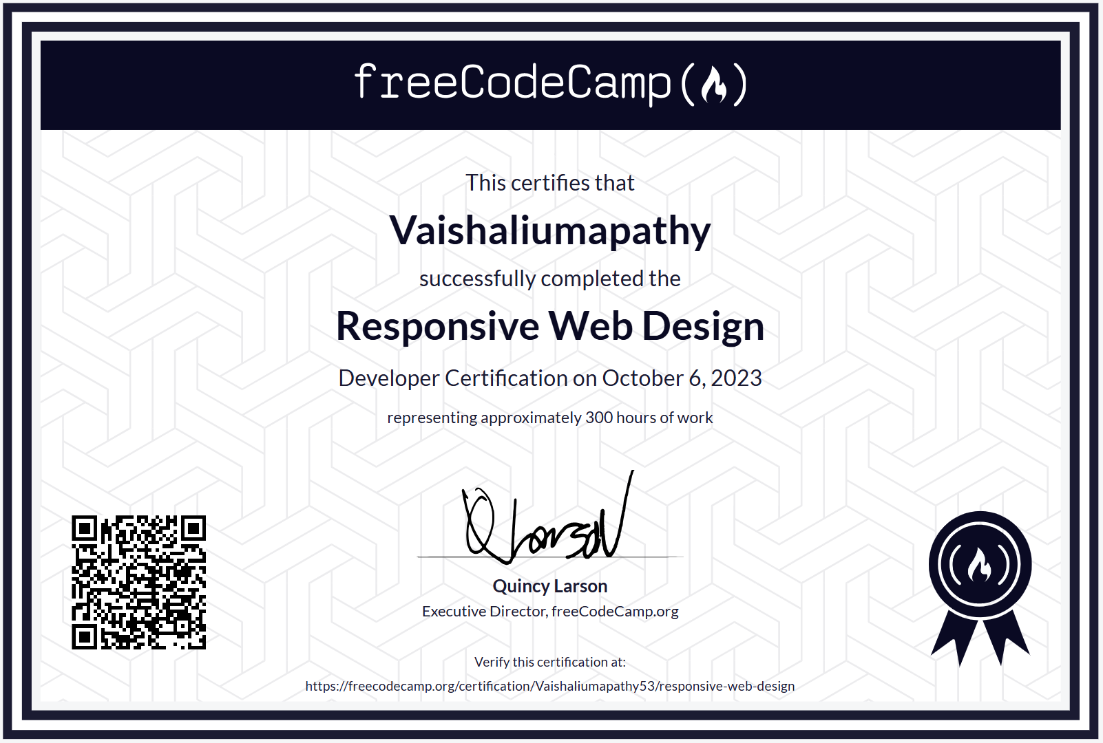 IIT Certificate